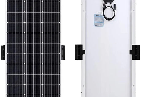 Befestigung Spoiler Schwarz: Mit dieser Spoiler-Halterung können alle gerahmten Solarpanels aus unserem Shop problemlos montiert werden. Die Halterungen werden mithilfe von Montagekleber auf dem Dach befestigt. Alternativ kann das Solarpanel auch einfach angeschraubt werden. Die Halterung ist absolut wetterfest, UV-beständig, langlebig und robust. Farbe: Schwarz. Material: ABS-Kunststoff.