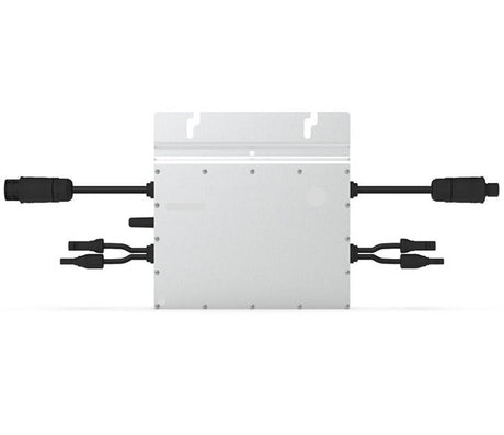 Der Hoymiles HM-600 Mikrowechselrichter: Ideal für Balkonkraftwerke, leicht (3,75 kg inkl. 2,06 m AC-Kabel), bis zu vier Solarpanelen. Hohe Zuverlässigkeit, MPPT-Genauigkeit, 96,7% Spitzenwirkungsgrad, 12 Jahre Garantie. Einfache Installation, optionale Überwachung per S-Miles App oder Cloud.
