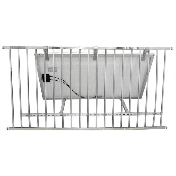 The balcony mounting bracket for solar panels provides a straightforward and secure solution to attach a module with a maximum width of 1.80m to a balcony railing. Crafted from high-quality, corrosion-resistant stainless steel and aluminum, this set ensures a durable installation. The adjustable-angle solar module bracket allows for optimal alignment, ensuring maximum sunlight exposure for enhanced energy yield.