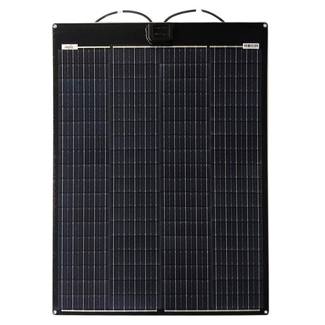 Semiflexibles 100-Watt Solarpanel von Supersolar: Das PCB-ETFE 100W 39V setzt neue Maßstäbe in Stabilität und Zuverlässigkeit. Hochwertiges PTFE auf der Front und PCB auf der Rückseite. Ideal für 24V oder 12V Systeme mit MPPT Ladereglern. Begehbar, rutschfest und biegbar. Monokristalline A-Grade Solarzellen, ETFE High-Tec Kunststoff, IP67-Anschlussdose. Leichte Installation mit vormontierten Kabeln und MC4 Stecker.