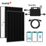 Balkonkraftwerk-Set AIKO Solar 980Wp/600W mit Hoymiles WLAN