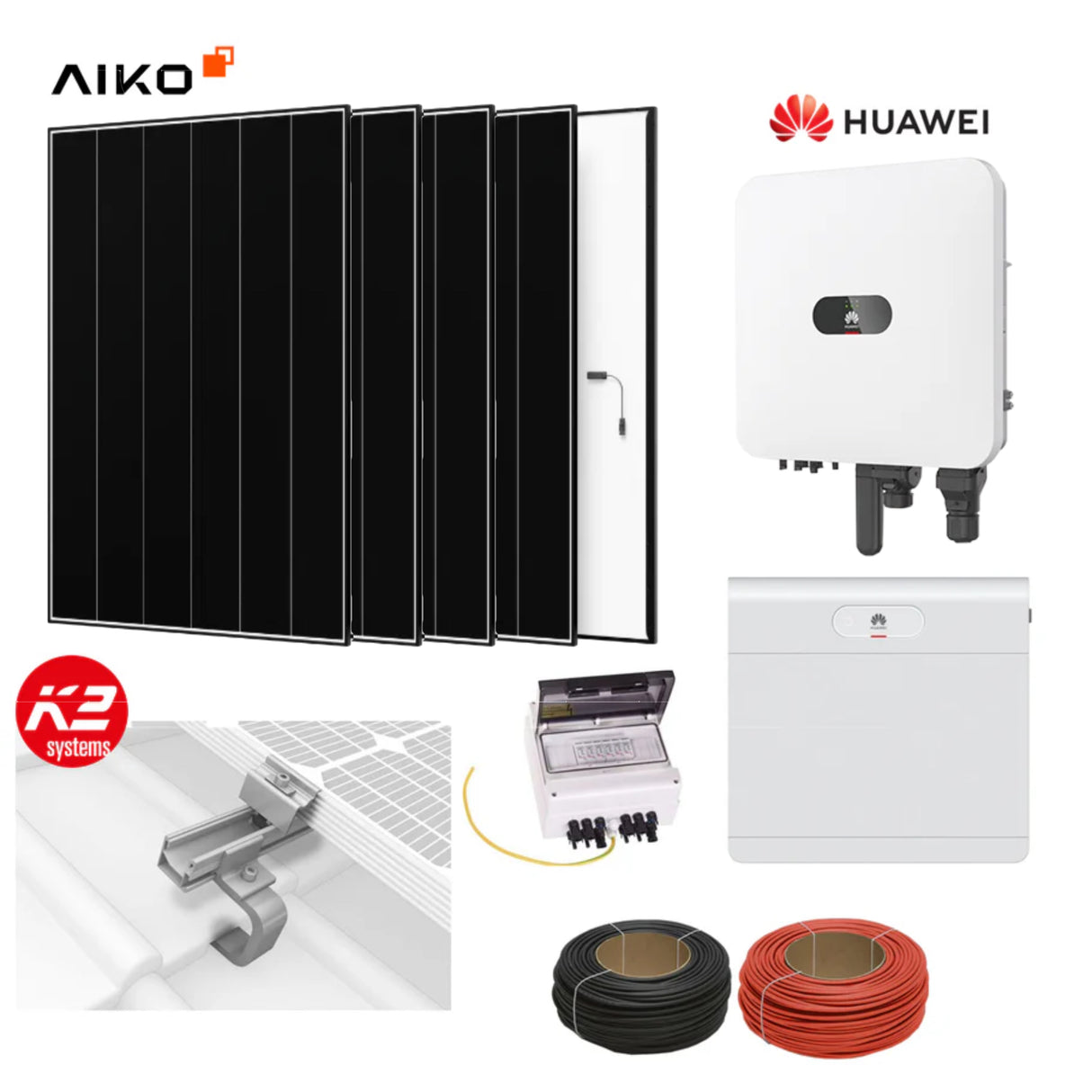 Huawei AIKO Solaranlage Komplett-Set 11,7 kWp mit 6,9 kWh Batteriespeicher