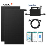 Balkonkraftwerk-Set AIKO Full Black 930Wp/600W