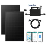 Balkonkraftwerk-Set LONGI Full Black 960Wp/600W