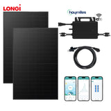 Balkonkraftwerk-Set LONGI Full Black 960Wp/600W