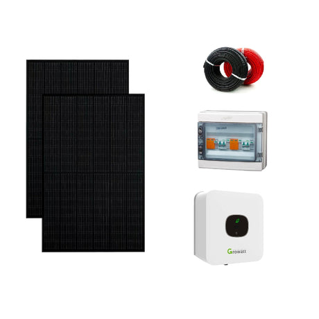 Die Growatt Solaranlage mit dem 3000TL-X einphasigen Wechselrichter bietet eine effiziente Umwandlung von Gleichstrom, den Sonnenkollektoren erzeugen, in nutzbaren Wechselstrom. Das Set umfasst 10 SoliTek 400W Black Pro Solarmodule, den Growatt 3000TL-X Wechselrichter, 40 Meter Solar Kabel 6mm und einen GAK Überspannungsschutz. Die Solarmodule zeichnen sich durch hohe Leistung und Effizienz aus, mit 108 Zellen, schwarzer Glas-Folie und einer maximalen Effizienz von 21,5%. 