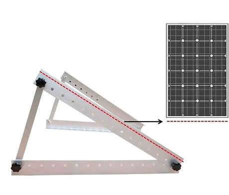 Die Neigungshalterung Medium von Supersolar ist das optimale Montagematerial für eine professionelle und stabile Installation von 100 bis 200 Watt Solarmodulen. Diese hochwertige Halterung, speziell für leistungsstarke Panels entwickelt, gewährleistet eine optimale Ausrichtung zur Sonne für maximale Energieerzeugung. Dank ihrer robusten Bauweise und einfachen Handhabung ist diese Neigungshalterung die ideale Lösung für eine sichere und effiziente Montage von Solarmodulen.