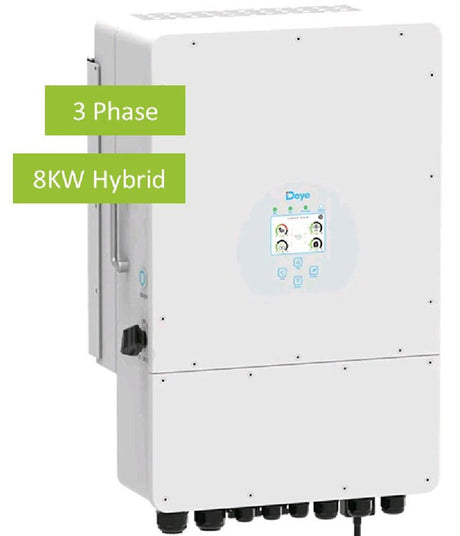 Der Deye Hybrid 3 Phasen Wechselrichter 8KW gewährleistet sichere und zuverlässige höhere Erträge in Ihrer Solaranlage. Das kompakte Design und die hohe Leistungsdichte sparen Investitionen, während der dreiphasige asymmetrische Ausgang vielseitige Anwendungsszenarien ermöglicht. Mit intelligenten Funktionen wie Fernabschaltung und Fernsteuerung bietet der Deye SUN 6K-SG eine smarte und benutzerfreundliche Lösung.